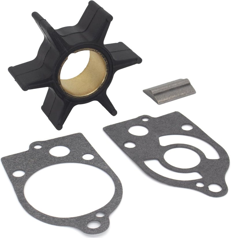 QUICKMARINER QuickMarine 89983 Water Pump Impeller Service Kit for Mercury Marine 30-70 HP Outboard Motor Replacement 47-89983T 47-65959 47-20268 47-89983 Sierra 18-3007 with Key and Gaskets - Image 4